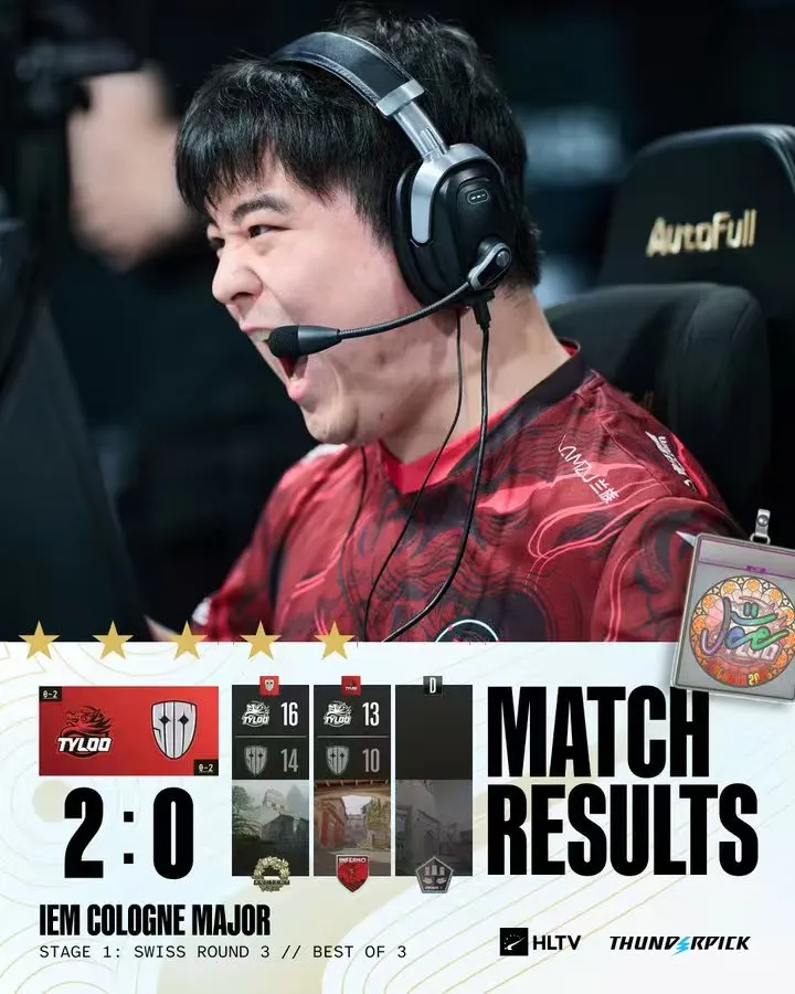 球速体育-TYLOO 2-0 SINNERS：绝处逢生！TYLOO两图逆转晋级1-2组